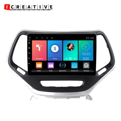 China Icreative 4+64GB Automotive Car Radio For Jeep Cherokee Android Carplay Multimedia Player GPS Navigation 4G WiFi 2014-2017 Touch Screen for sale