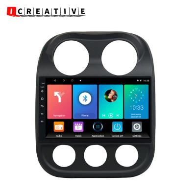 China Icreative 8+128GB Automotive Car Radio For JEEP Compass Android Carplay Multimedia Player GPS Navigation 4G WiFi 2009-2016 Touch Screen for sale