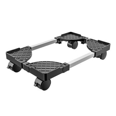 China Freely Adjustable in Length and Width Supply Professional Cpu Stand Computer Cart Adjustable Base with Universal Wheel for sale