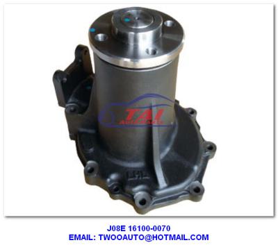 China 16100-0070 Water Pump Excavator , Excavator Hino J08e Engine Parts 16100-0070 Water Pump for sale