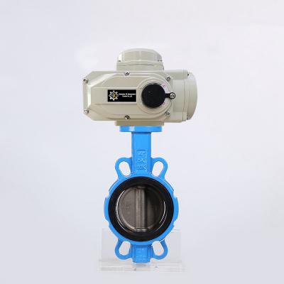 China General On/Off Type DN150 PN16 6 Inch Trigger Butterfly Valve Electric Ductile Iron Motorized Butterfly Valve EPDM Seat for sale