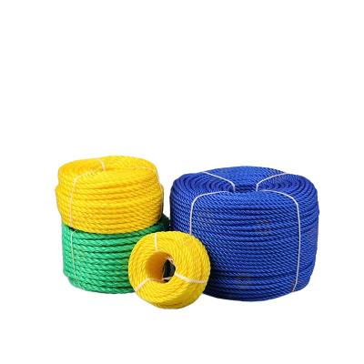 China PP 3 Strands Twisted PP Slit Film Rope With Competitive Price for sale