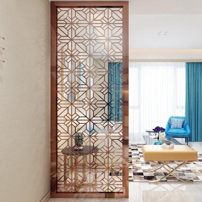 China Custom Feature Europe YDX Hotel Lobby Stainless Steel Screen Room Divider And Cheap Dining Room Decoration Screen Room Divider for sale