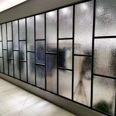 China Interior Cheap Europe Stainless Steel Wall Partition Decoration With Glass Metal Screen for sale