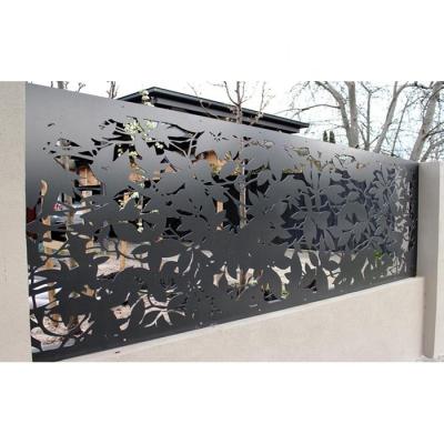 China Easily Assembled Metal Privacy Fence Laser Cut Garden Fence For House Garden Fence for sale