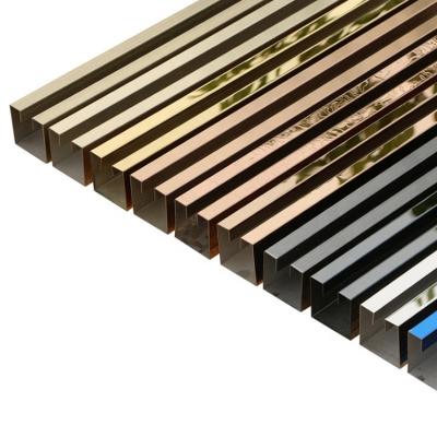 China 304/316 stainless steel material modern L flexible U V W T shape metal channel tile trim for decoration for sale