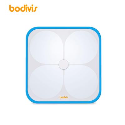 China Fat Gauge Tempered Glass Digital Bodivis Weighing Scale Personal Bath Scale for sale