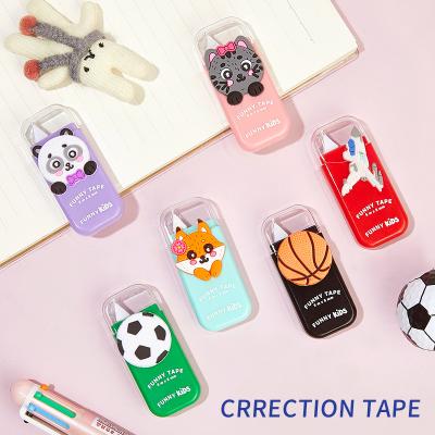 China Error Revision In School Kawaii Cute Corrector Tape Funny Cat Animal Design Correction Tape for sale