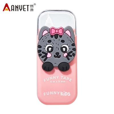 China Error Revision In School Corrector Promotional Gift Stationery Student Tape, Kawaii Funny Portable Correction Tape for sale