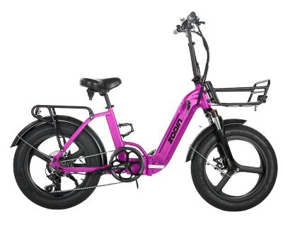 China 36V/48v 250w Aluminum Alloy Electric Bicycle Two Seat Fat Tire Ebike Foldable 2 Seater Electric Bike for sale