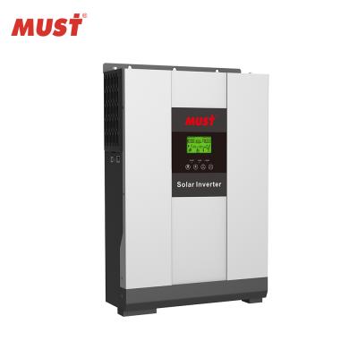 China MUST Off Grid Solar Hybrid Solar Inverter 2kw 3kw 4kw 5kw Max 3units Parallel On Grid Link Inverter LCD Display 272*355*100mm / 297.5*468*125mm for sale