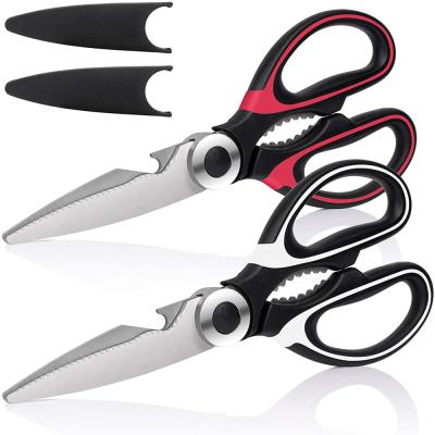 China Universal kitchen cutting scissors, kitchen shears multi purpose non slip sharp stainless steel, kitchen helper are also suitable for poultry scissors for sale