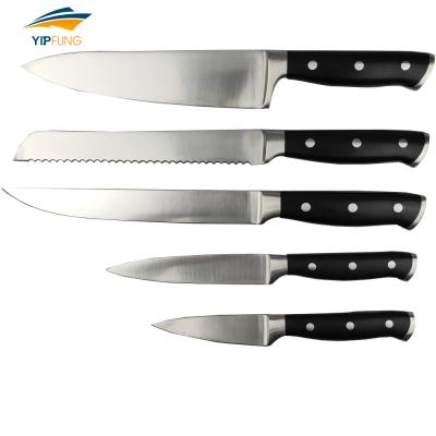 China Amazon Viable Hot Seller Rivet Collection 5-Piece Triple Cutlery Block Set for sale