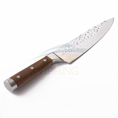 China Durable 67 Layer High Grade VG-10 Damascus Steel Japanese Super Knives, Sharp, Professional Hammered Teak Handle Kitchen Knife Set for sale