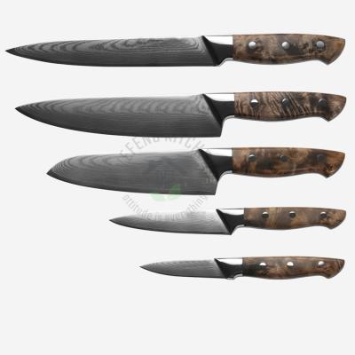 China Viable High Quality Japanese Kitchen Vg10 Damascus Steel Handmade Knife for sale