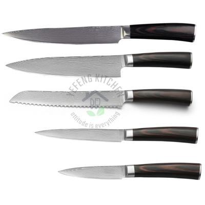 China Amazon Best Selling 2021 Sustainable Japanese Kitchen Vg10 Pakistan Steel Damascus Knife for sale