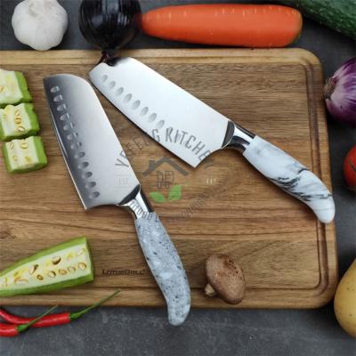 China Viable Gift Promotional Royalty Bamboo Block Kitchen Chef Knife Set for sale