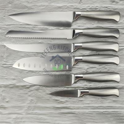 China 2021 viable new design 17 piece high quality stainless steel kitchen custom carbon chef knife set with block holder for sale