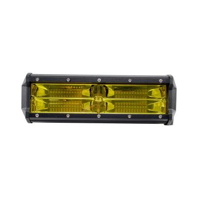 China Ip68 12v Aluminum Waterproof Dual Color 144w Driving Car Offroad Truck Led Light Bar for sale