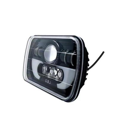 China 7 Inch 21W 31W High Power Angle Eyes Rectangle Truck Led Headlamp For Car Headlamp 7inch for sale