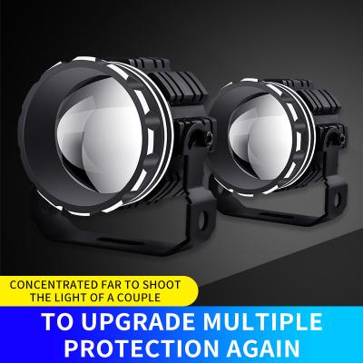 China Car and Motorcycle 3Inch 30W Fog Lamp Mini Offroad 4x4 Taurus Bull Bar Pickup 4WD SUV Yellow White Driving Auxiliary Road Led Work Light for sale