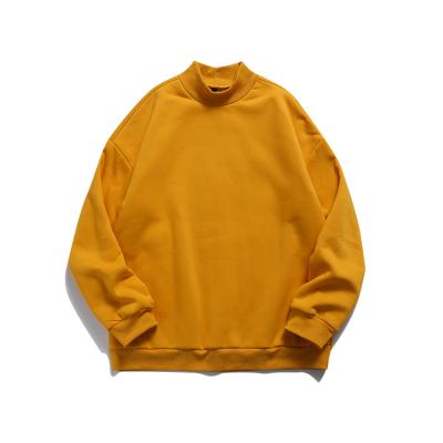 China Wholesale Single Stand Neck Sweatshirts High Quality Custom Blank Anti-wrinkle Fleece Single Loose Sweatshirts for sale