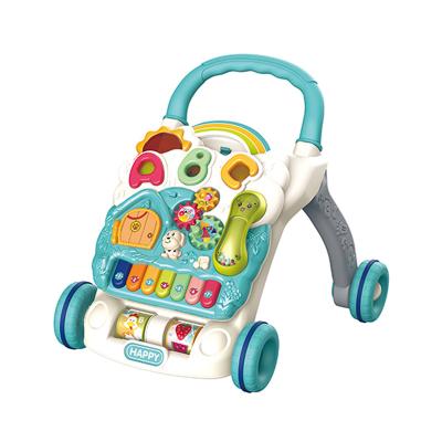 China Lightweight Multifunctional Baby Walkers Learning Push and Ride Trolley with Light and Music for Baby for sale