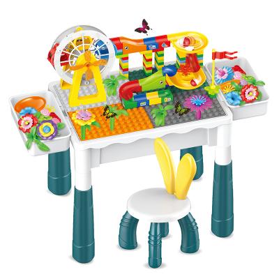 China DIY TOY 155PCS Multifunctional Building Block Table Multi Activity Table Set For Kids for sale