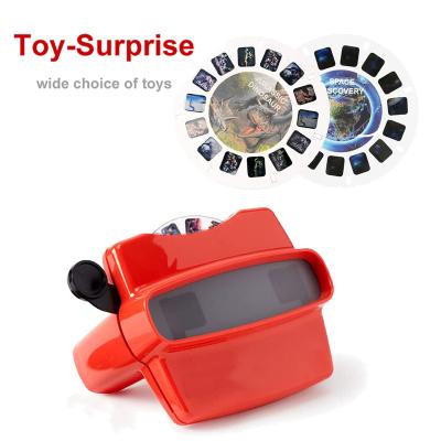 China Factory Direct Customized Children's Toy Picture Reel Viewer Camera View Master 3d Educational Toys With Picture Disc 13*9*7cm for sale