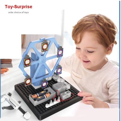 China Diy Electronic Rod Educational Toys FLASHING Building Blocks Bow Shooting Target Learning Toys For Children for sale