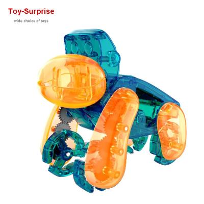 China FLASHING Stem Diy Educational Toy Car For Kids Self-installed Solar Gorilla for sale