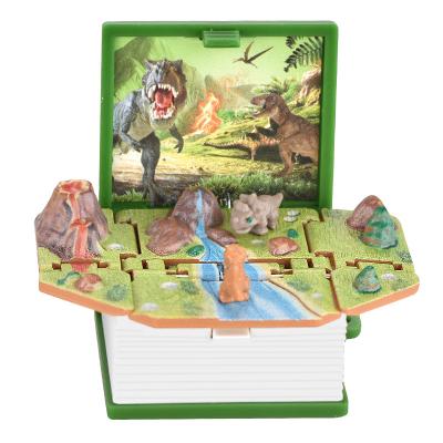 China Foldable Book Toy Dinosaurs Mini Figures Dinosaur Magnetic Coloring Board 2022 New 3D Printing Magic 3D Books For Children T0210 for sale