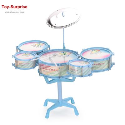 China Educational Instrument Mini Band Play Toy Jazz Drum Set Musical Educational with Sticks for Kids for sale