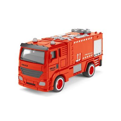 China Hot Selling Diecast Car Model Toys Fire Rescue Ambulance Truck Toy Free Wheel Diecast Cars for sale