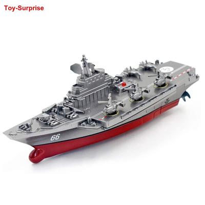 China Electric RC Model Military Remote Control 2.4Ghz Aircraft Carrier RC Boat Ship Speedboat Water Toy for sale