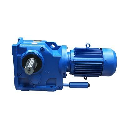 China Blue Low Noise Helical Gear Reducer K-Series Motors Of Bevel Pinion Reducer Gearboxes for sale