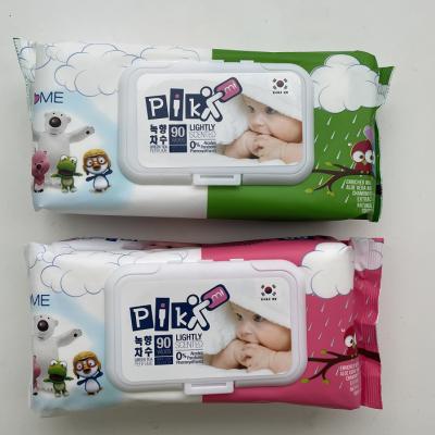 China Hot selling 180*200MM multifunctional soft nonwoven fabric made in china super soft baby wet wipes 90pcs for sale