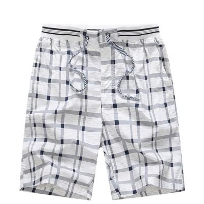 China Anti-wrinkle gold supplier fashion 100% cotton street wear plaid men's sport shorts beach surf shorts for sale