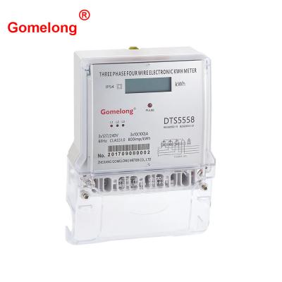 China Full PC 3*230/400V electrical meter  3 phase energy meter  100a digital electricity meter for sale