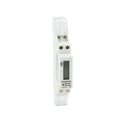 China The smallest size 220V single phase din rail digital wattmeter for sale