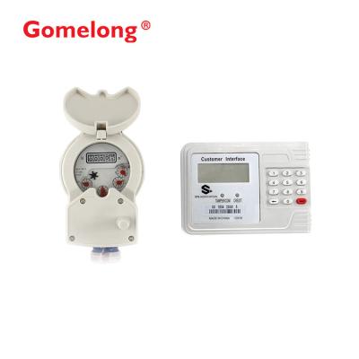 China Multi-jet STS Prepayment Water Meter with Keypad LCD and Counter Dual Display Class B Accuracy for sale