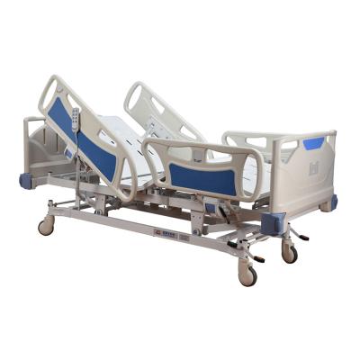 China Hot Selling Height Iron Hospital Bed Metal Adjustable Medical Foldable Clinic Furniture Medical Nursing Patient Hospital Bed for sale