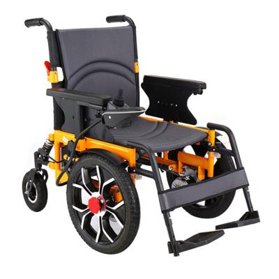 China New Design High Quality Convenient Front Wheel Rim Folding Power Electric Wheelchair with 24V 12Ah Battery for sale