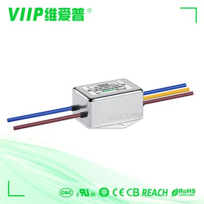 China Filtro dobro da compatibilidade eletrónica do IEM da fase, EMI Filter With Wire Leads de passe baixo à venda