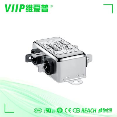 China VIIP Fabricantes de filtros EMI de linhas eléctricas metálicas 1A Compatibilidade eletromagnética 50/60Hz à venda