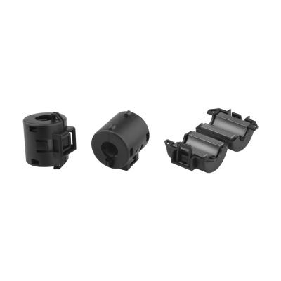 China Emi Rfi Clip On Ferrite Core Noise Filter 9mm Plastic Cover for sale