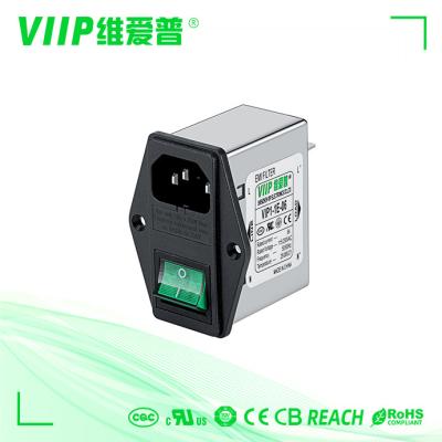 Cina Supporto di superficie di CA 250V di EMI Filter 6A dell'incavo di IEC della cassa del metallo in vendita