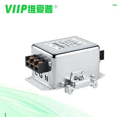 China Block Terminal Copper Bar 20A Single Phase EMI Filter For AC Power for sale