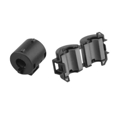 China Zwarte 10mm Clip On Ferrite Core Pakket Type Voor lucht- en ruimtevaart- en defensietoepassingen Te koop