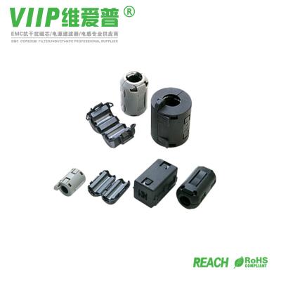 China VIIP 7mm Kabel EMI Suppressor Using Cylindrical Ferrite Ring Core Clip On Type Te koop